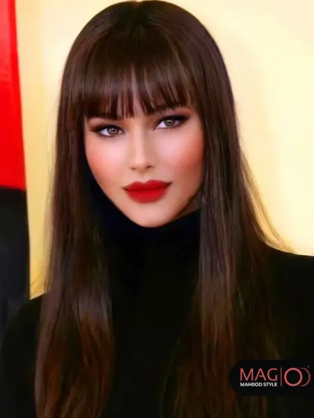  عکس دختر مو بلند از جلو