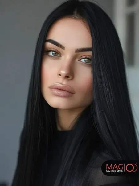  عکس دختر مو بلند از جلو