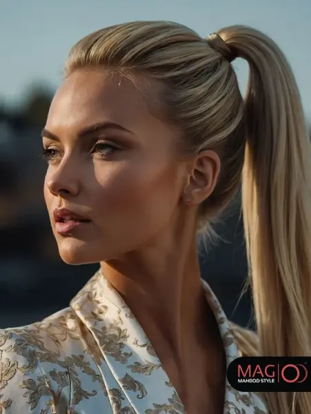  عکس دختر مو بلند از جلو