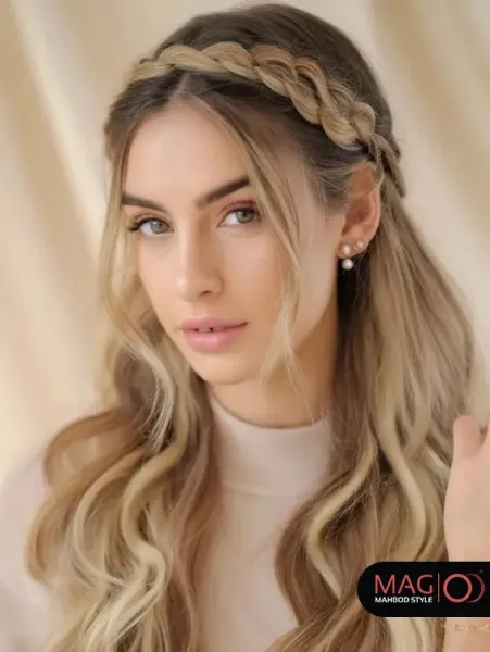  عکس دختر مو بلند از جلو