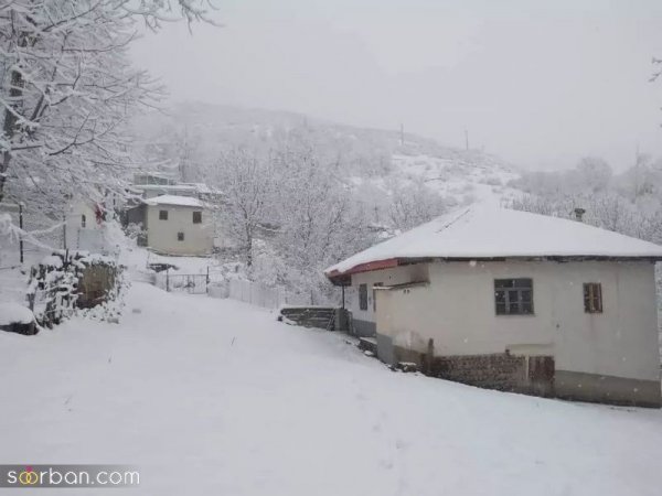  عکس کوه برفی در شب