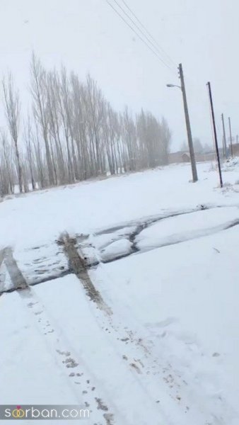  عکس کوه برفی در شب