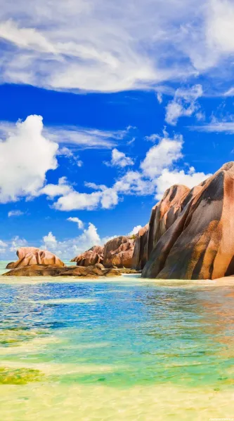 عکس کوه جنگل دریا