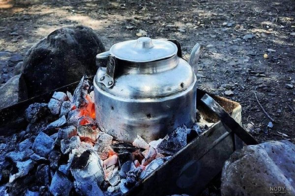  عکس چای آتیشی در شب