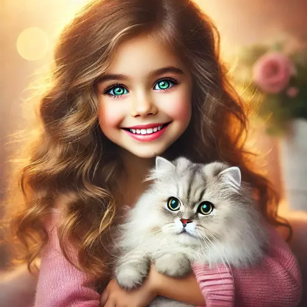  عکس پروفایل گربه و دختر