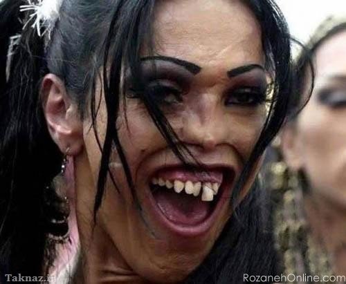 عکس دختر زشت طبیعی