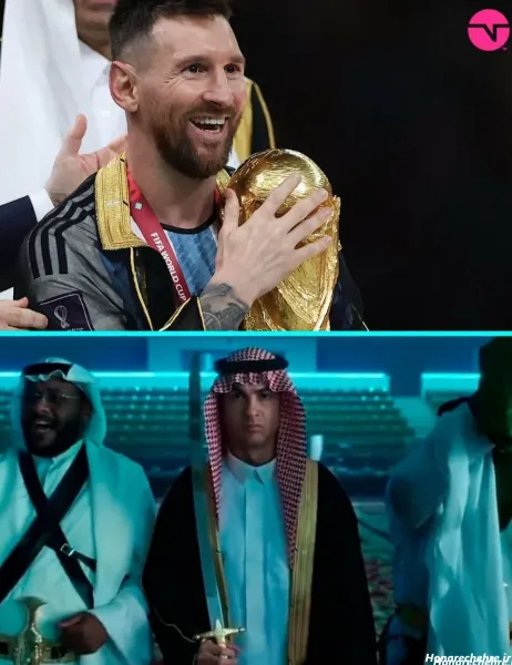 عکس خنده دار مسی و رونالدو