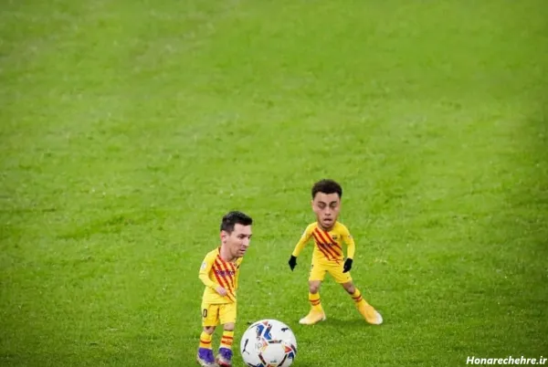  عکس خنده دار مسی و رونالدو