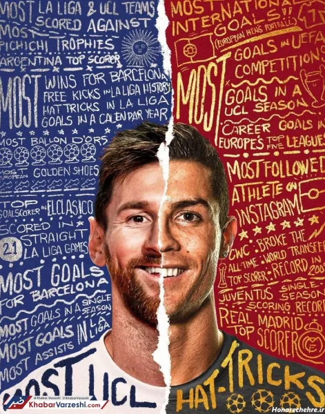  عکس رونالدو و مسی در یک قاب