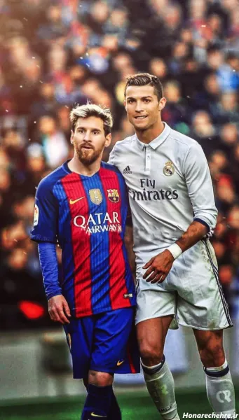  عکس رونالدو و مسی در یک قاب