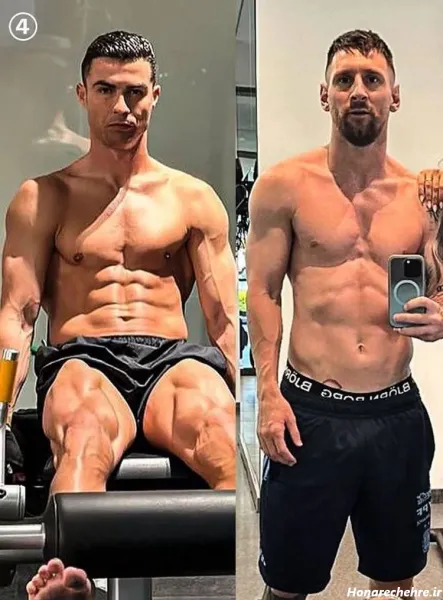  عکس رونالدو و مسی در یک قاب