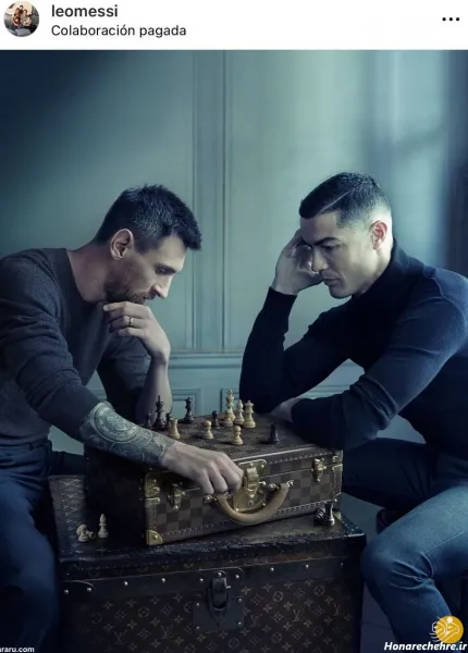  عکس رونالدو و مسی در یک قاب