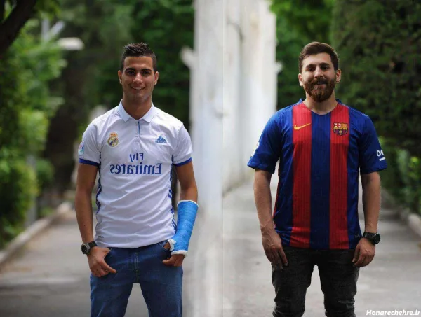  عکس رونالدو و مسی در یک قاب