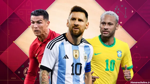 عکس رونالدو و مسی و نیمار برای پروفایل