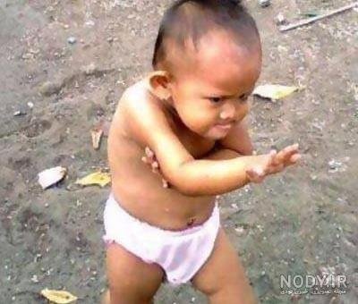  عکس بچه خنده دار زشت