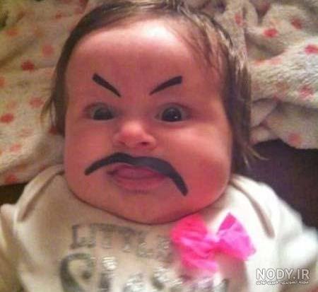  عکس بچه خنده دار زشت