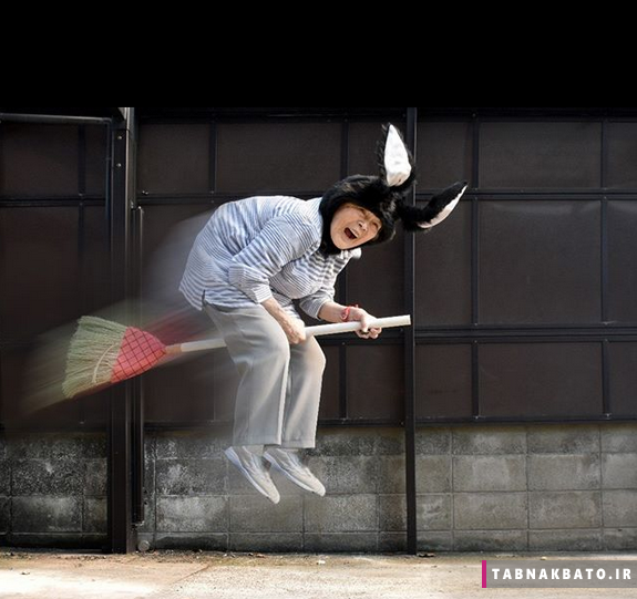  عکس خنده دار پیرزن