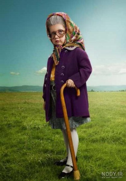  عکس خنده دار پیرزن