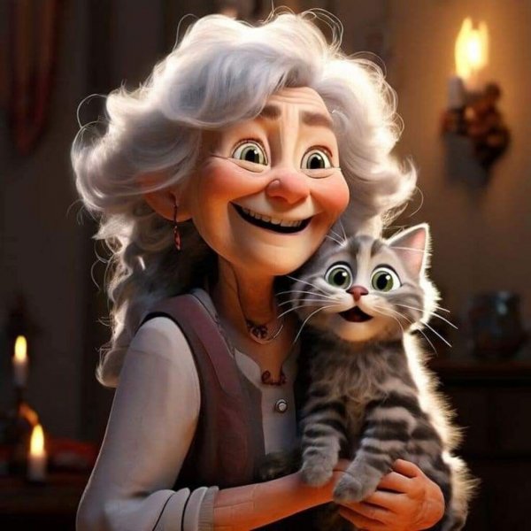  عکس پیرزن خنده دار کارتونی