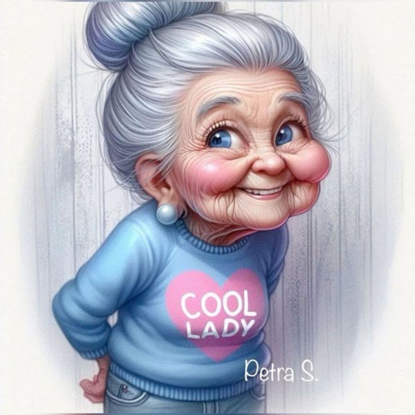  عکس پیرزن خنده دار کارتونی