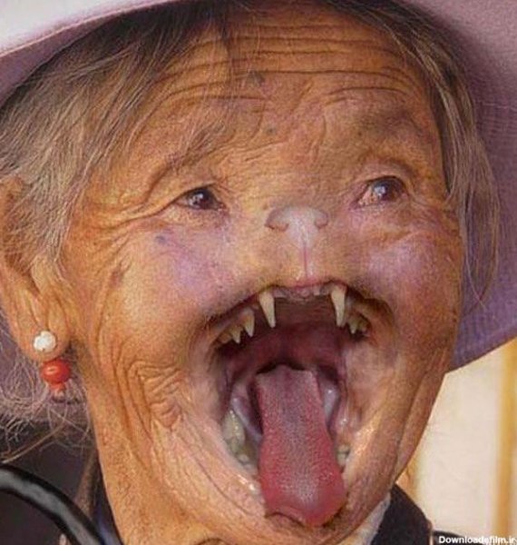  عکس پیرزن ترسناک واقعی