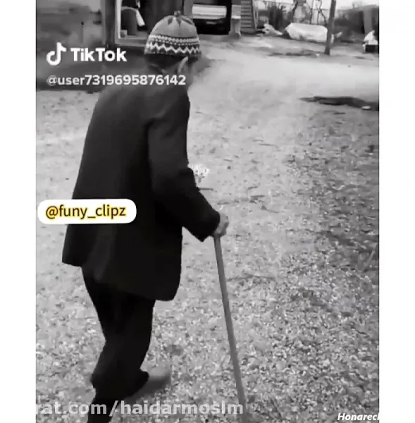  عکس پیر مرد با عصا