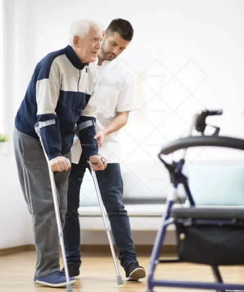  عکس پیر مرد با عصا