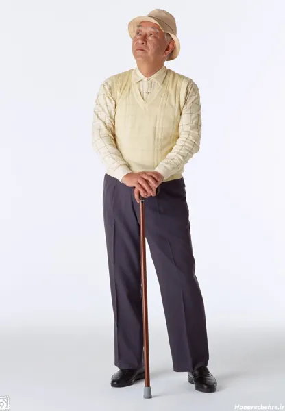  عکس پیر مرد با عصا