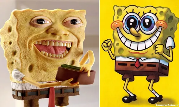  عکس باب اسفنجی و پاتریک واقعی ترسناک