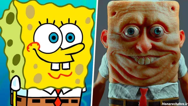  عکس باب اسفنجی و پاتریک واقعی ترسناک
