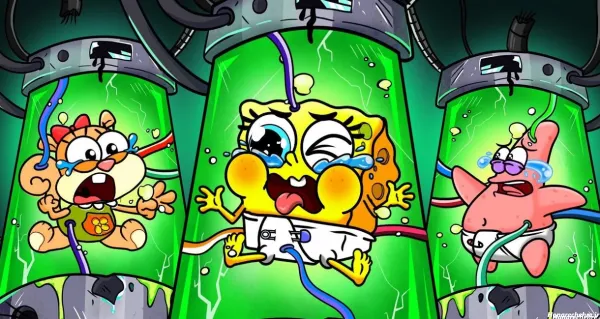  عکس باب اسفنجی و پاتریک واقعی ترسناک