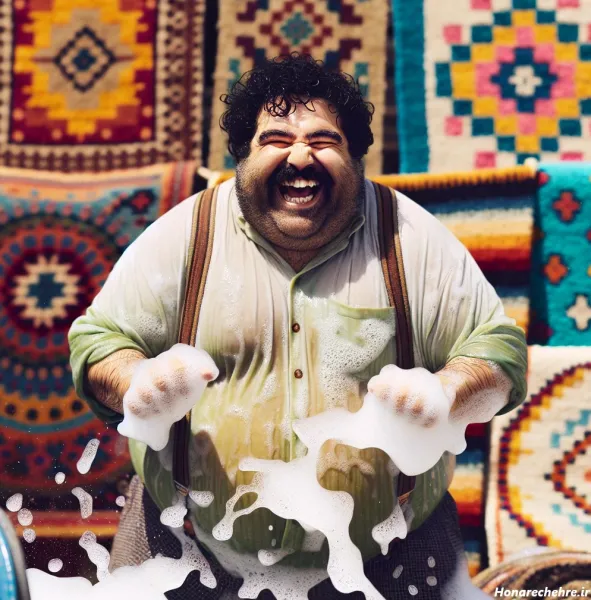  عکس مرد سیبیلو خنده دار