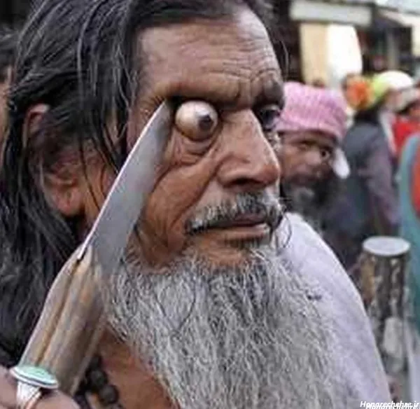  عکس مرد سیبیلو خنده دار