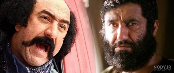 عکس مرد سیبیلو با روسری