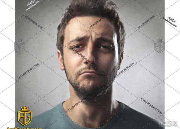 عکس مرد سیبیلو خنده دار