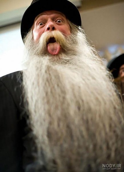 عکس مرد سیبیلو خنده دار