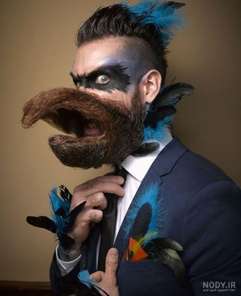 عکس مرد سیبیلو خنده دار