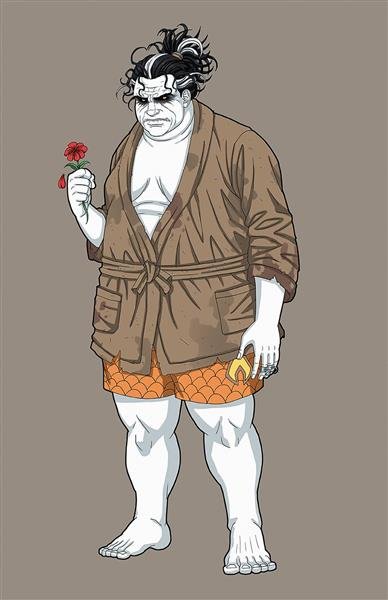  عکس خنده دار مرد چاق