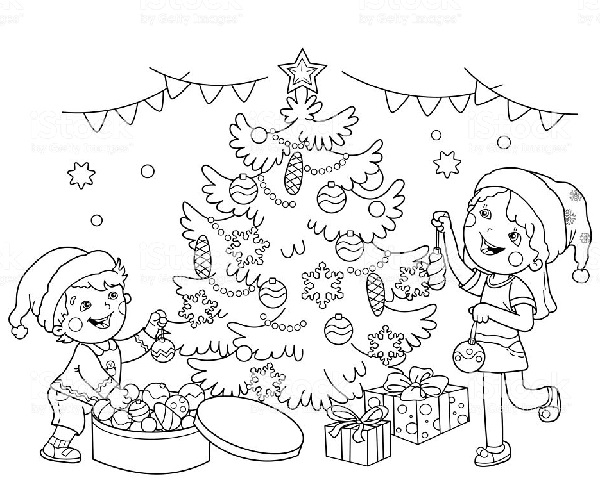  97 عکس درخت کریسمس نقاشی