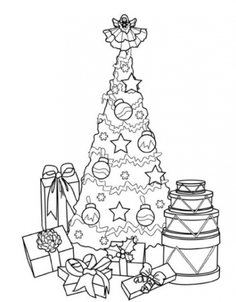  عکس درخت کریسمس نقاشی