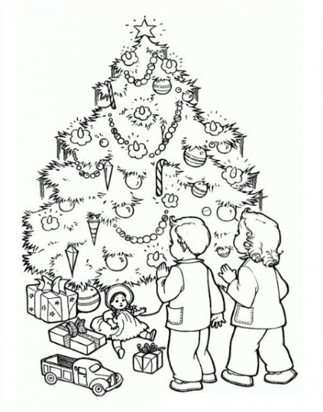  عکس درخت کریسمس نقاشی