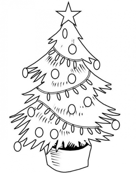  عکس درخت کریسمس نقاشی