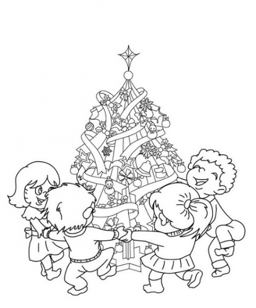  عکس درخت کریسمس نقاشی