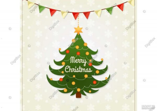  عکس درخت کریسمس کارتونی