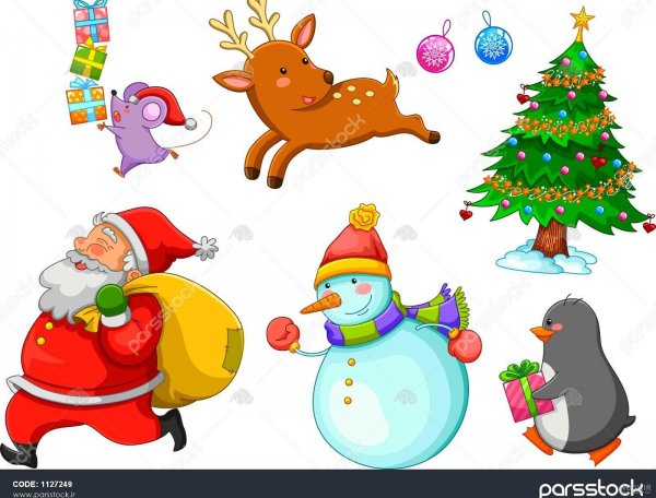  عکس درخت کریسمس کارتونی