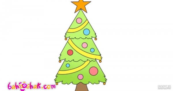  عکس درخت کریسمس کارتونی