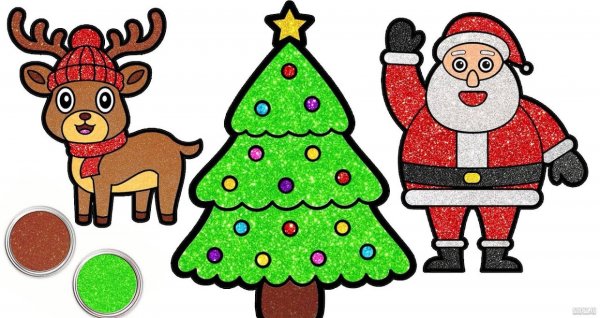  عکس درخت کریسمس کارتونی