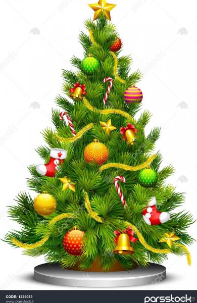  عکس درخت کریسمس کارتونی