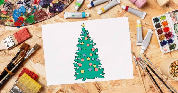  عکس درخت کریسمس کارتونی