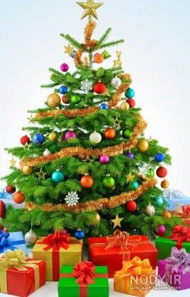  عکس درخت کریسمس کارتونی